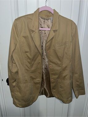 Liz Claiborne Tan Casual Blazer Jacket